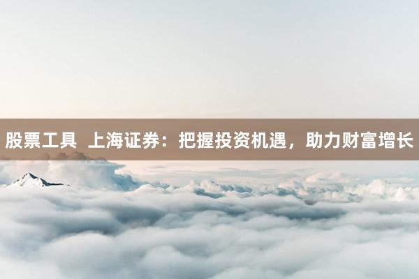 股票工具  上海证券：把握投资机遇，助力财富增长