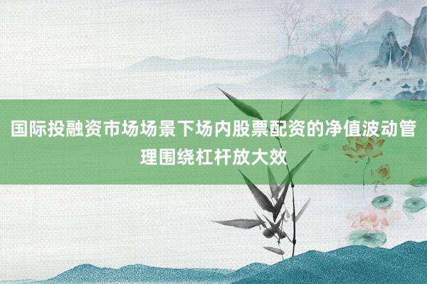 国际投融资市场场景下场内股票配资的净值波动管理围绕杠杆放大效