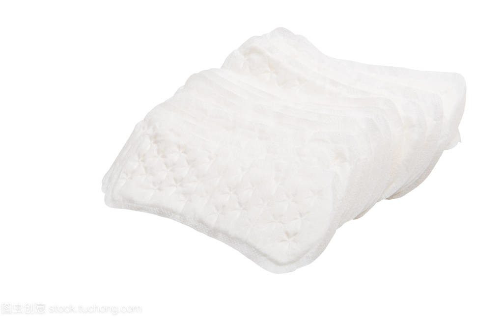 Stack of sanitary napkins (or towels or pads)